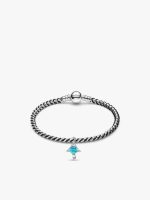 Blue Manta Ray Charm & Bracelet Set
