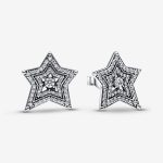 Asymmetric Star Stud Earrings