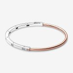 Signature Two-tone I-D Pavé Bangle