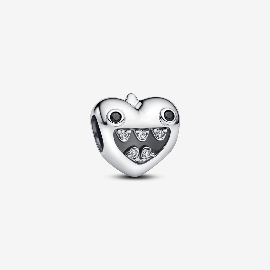 Mom's Little Monsters Heart Charm
