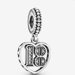 18th Celebration Dangle Charm