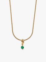 14k Gold Plated May Birthstone Necklace Set