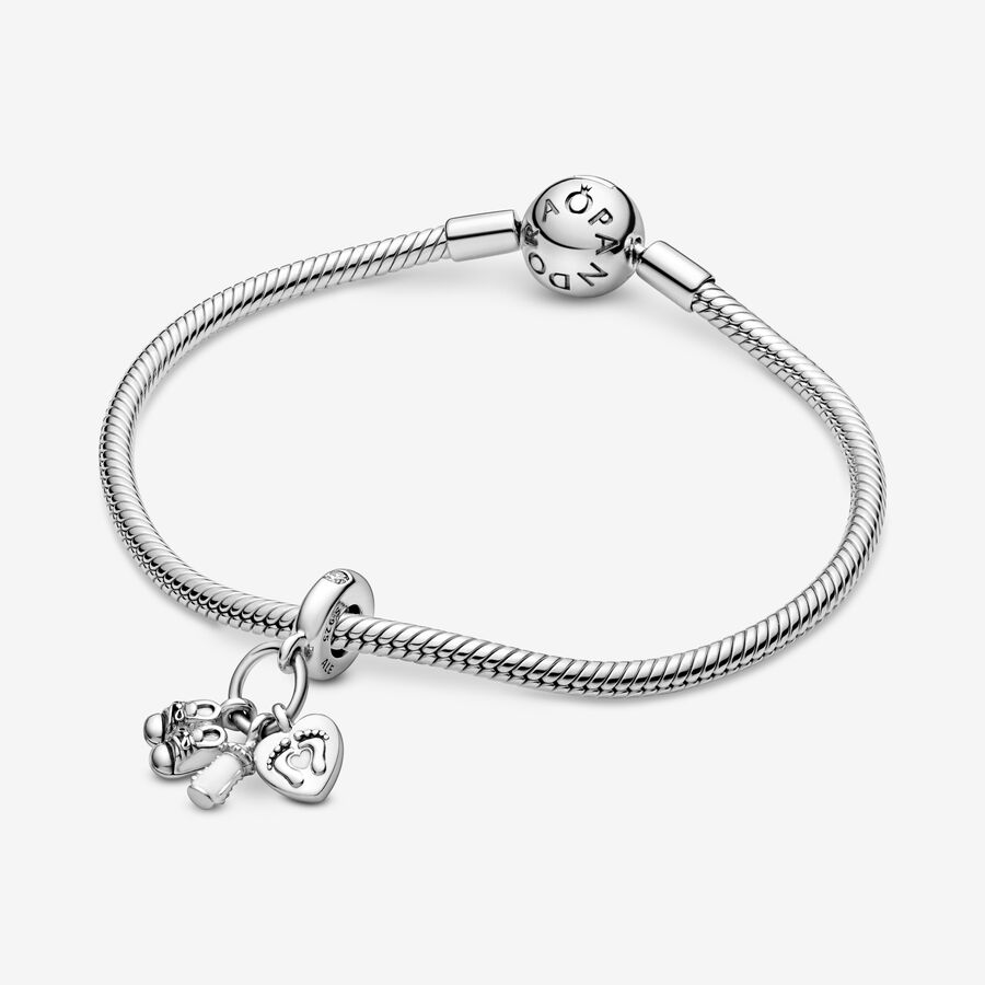 Baby Bottle and Shoes Dangle Charm - Image 3