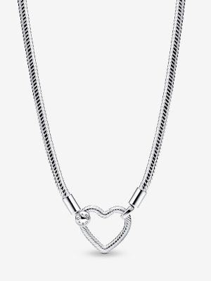 Heart Closure Snake Chain Necklace