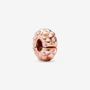 Studded Clip Charm Rose gold plated