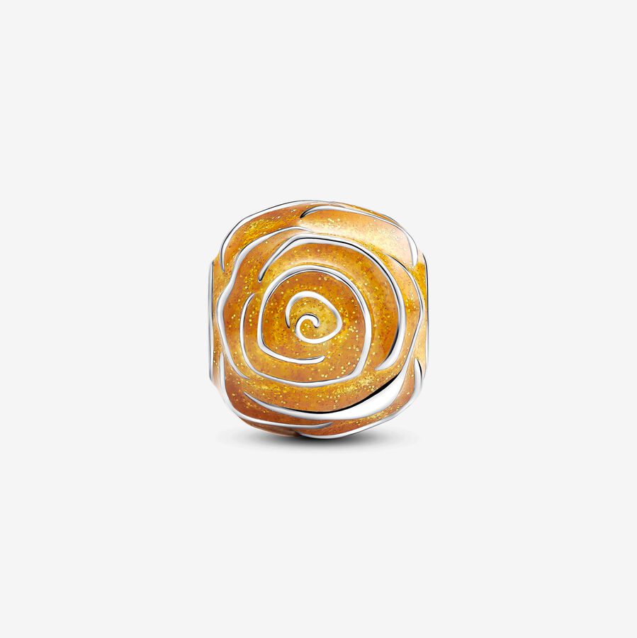 Yellow Rose in Bloom Charm - Image 2