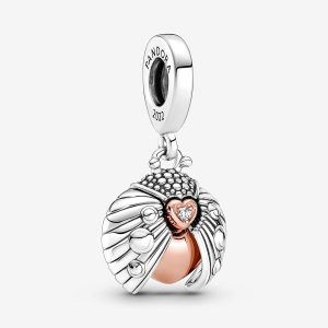 Club 2022 Ladybird & Heart Dangle Charm