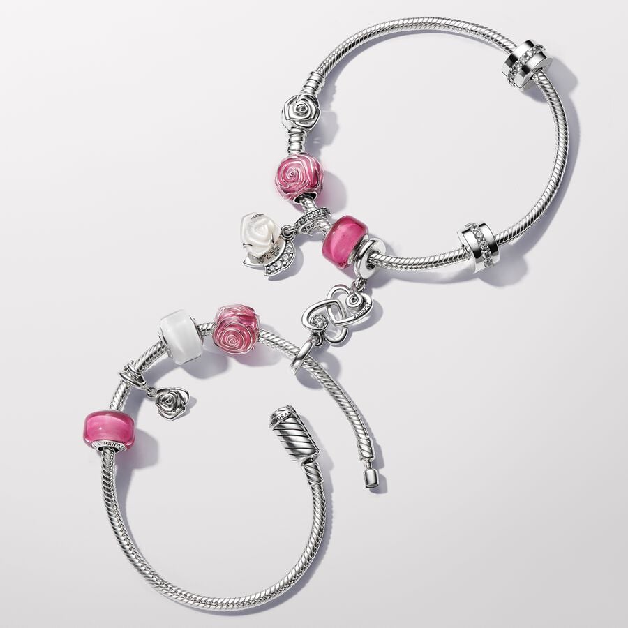 Rose in Bloom Dangle Charm - Image 3