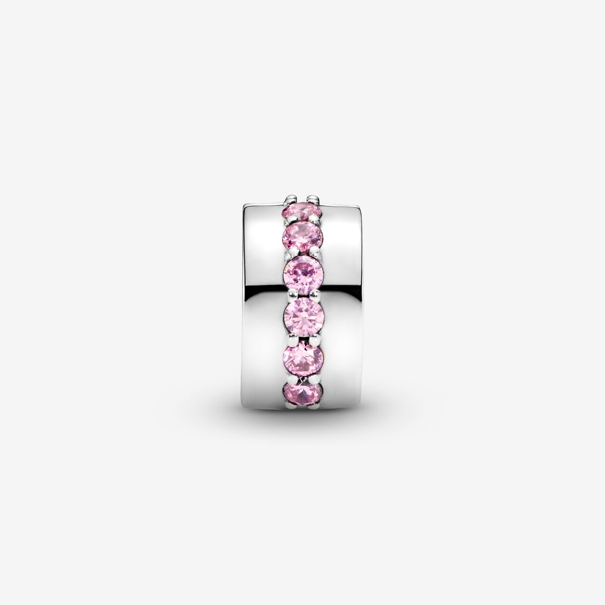 Pink Sparkling Row Clip Charm - Image 2
