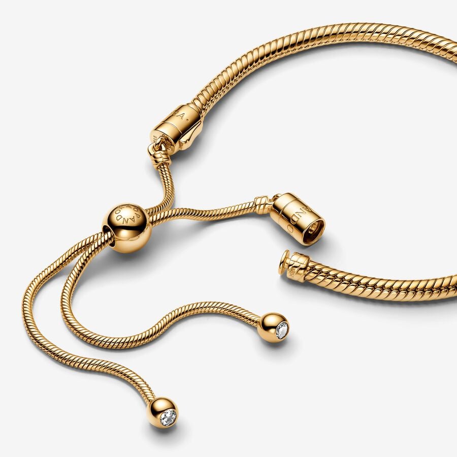 Snake Chain Slider Bracelet - Image 2