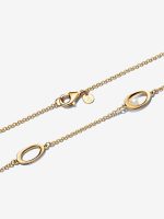 Organically Shaped Oval & Treated Freshwater Cultured Pearl Necklace