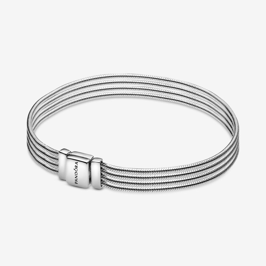 Reflexions Multi Silver Snake Chain