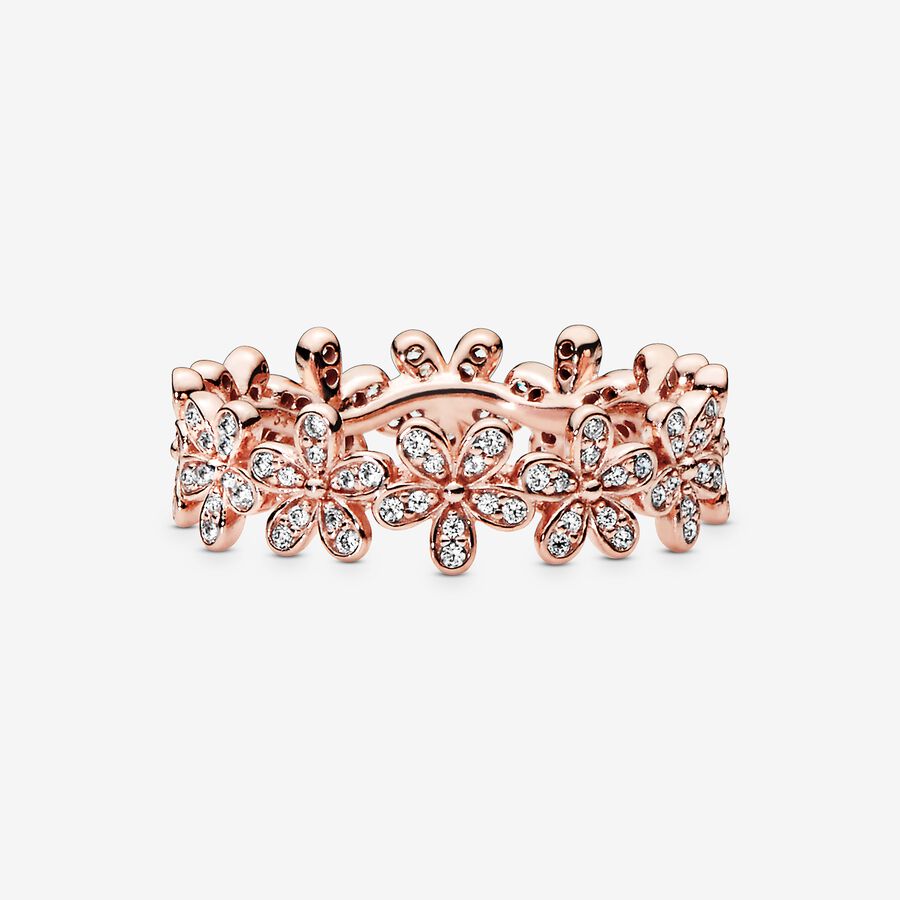 Flower Ring Rose gold plated - Image 3