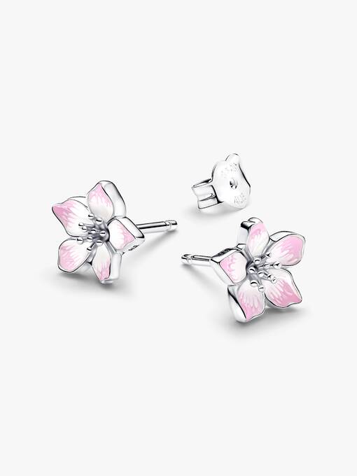 Cherry Blossom Stud Earrings - Image 2