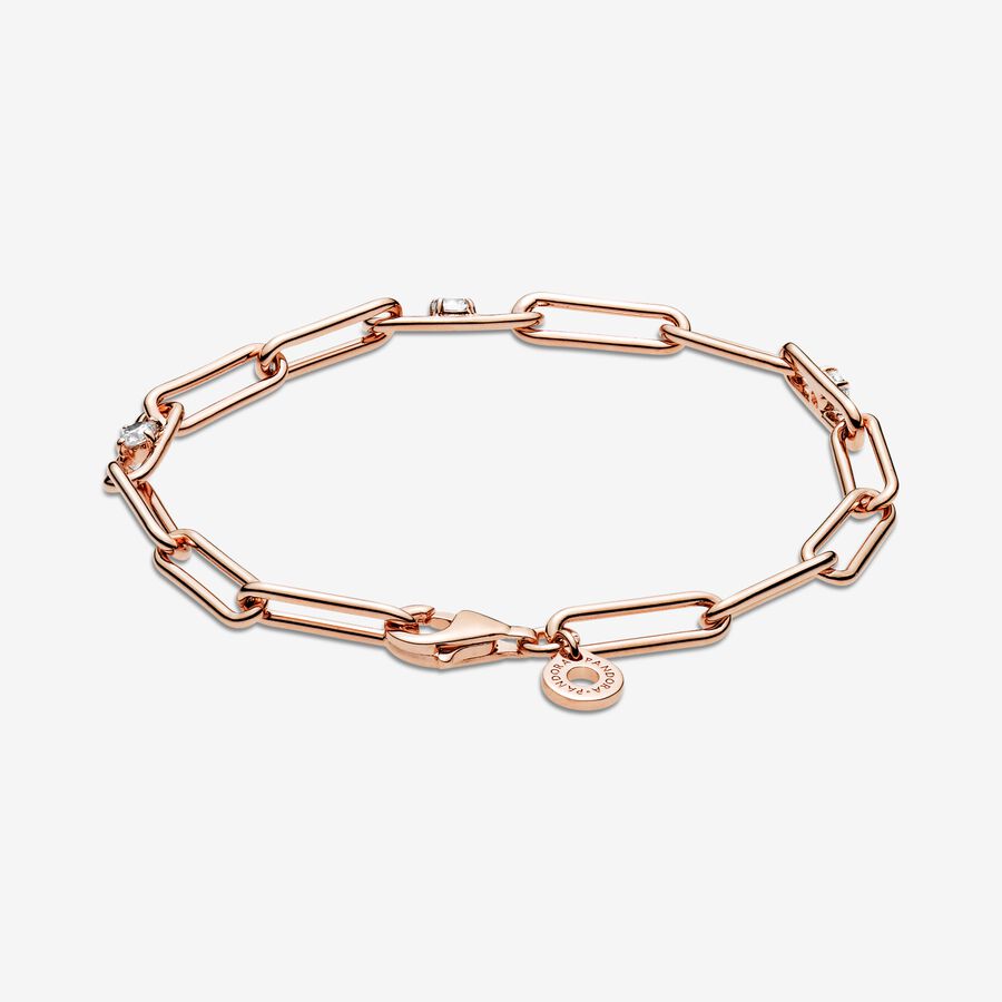 Link Chain & Stones Bracelet