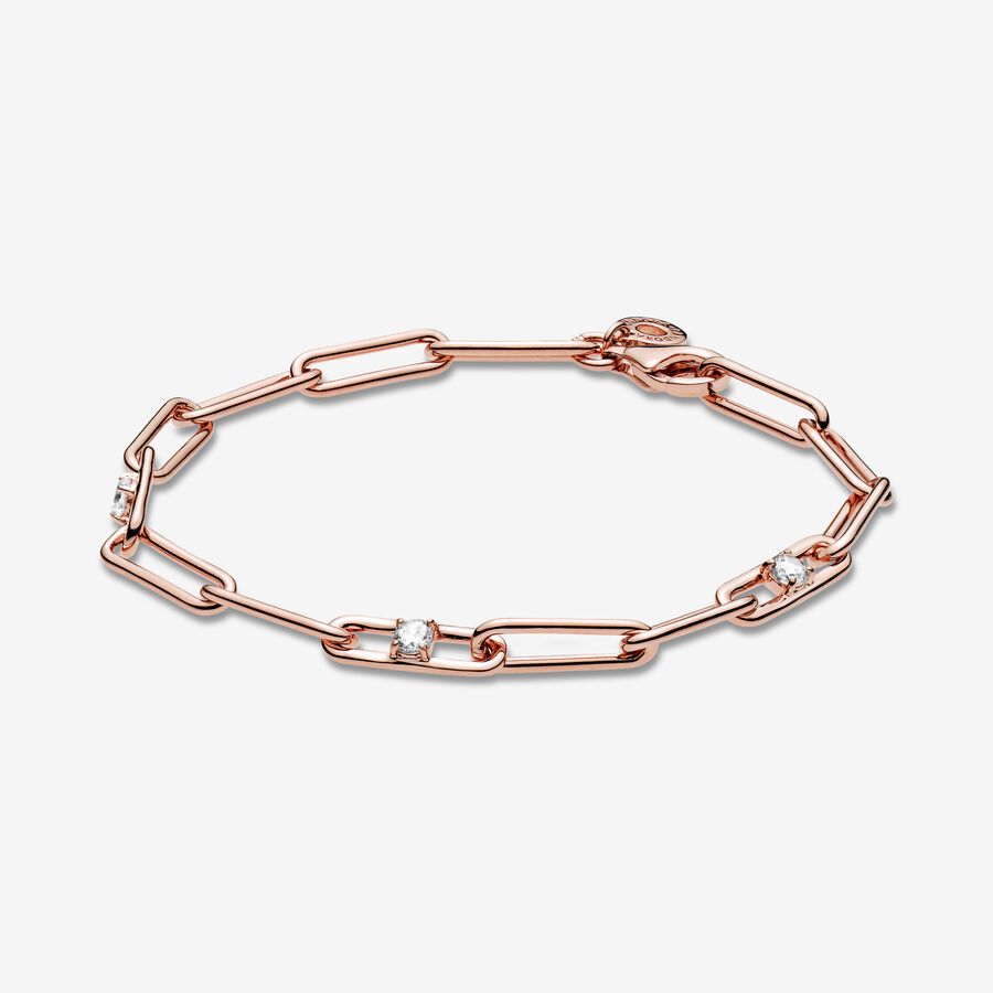 Link Chain & Stones Bracelet - Image 3
