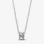 Signature Logo Pavé & Beads Pendant & Necklace