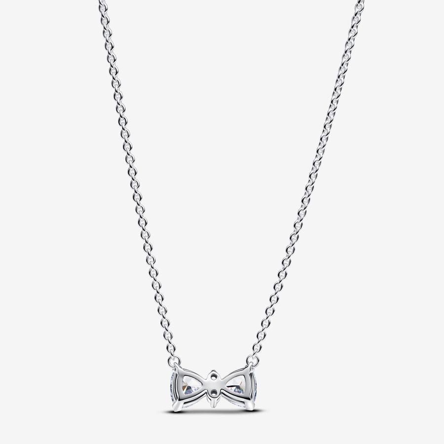 Sparkling Bow Necklace - Image 4