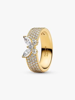 Sparkling Butterfly Bold Ring