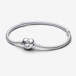 Sterling Silver with Heart Clasp