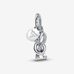 Pavé Infinity Knot Dangle Charm