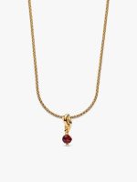 14k Gold Plated July Birthstone Necklace Set