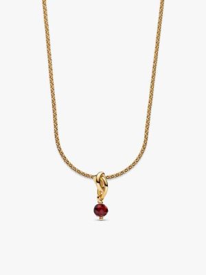 14k Gold Plated July Birthstone Necklace Set