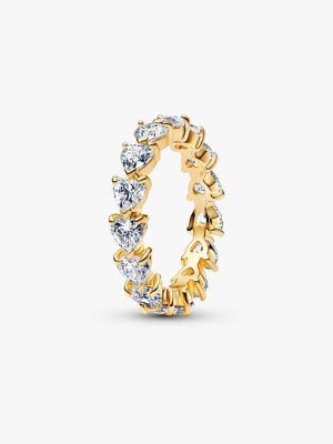 Band of Clear Hearts Ring