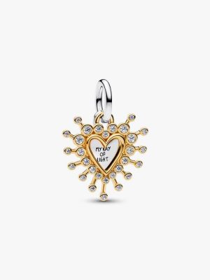 Radiant Heart Double Dangle Charm