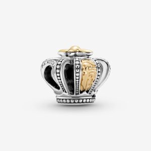 Two-tone Regal Crown Charm