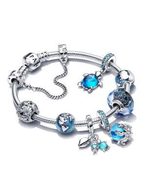Blue Ocean Sparkling Starry Summer Bracelet Set