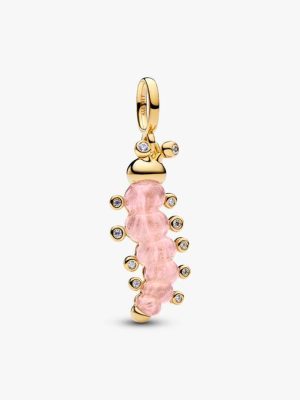 Pink Caterpillar Charm