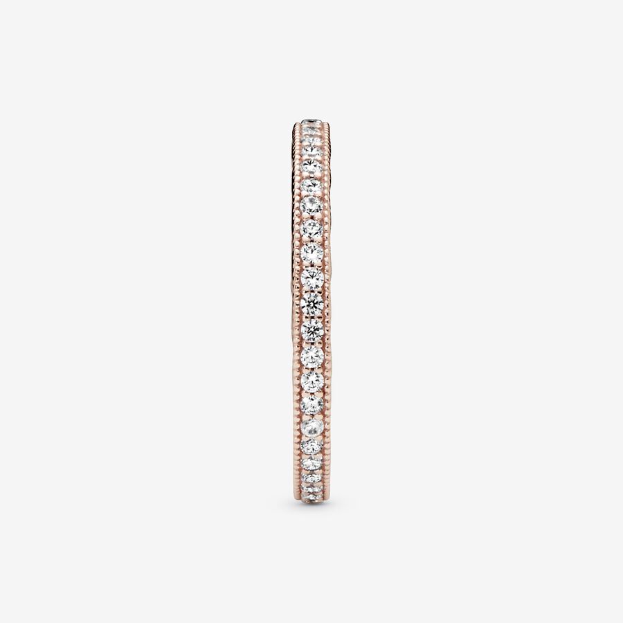 Sparkle & Hearts Ring Rose gold plated - Image 4