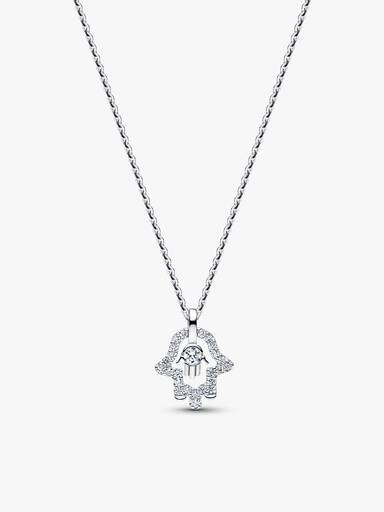 Hamsa Necklace and Earrings Set - Image 2