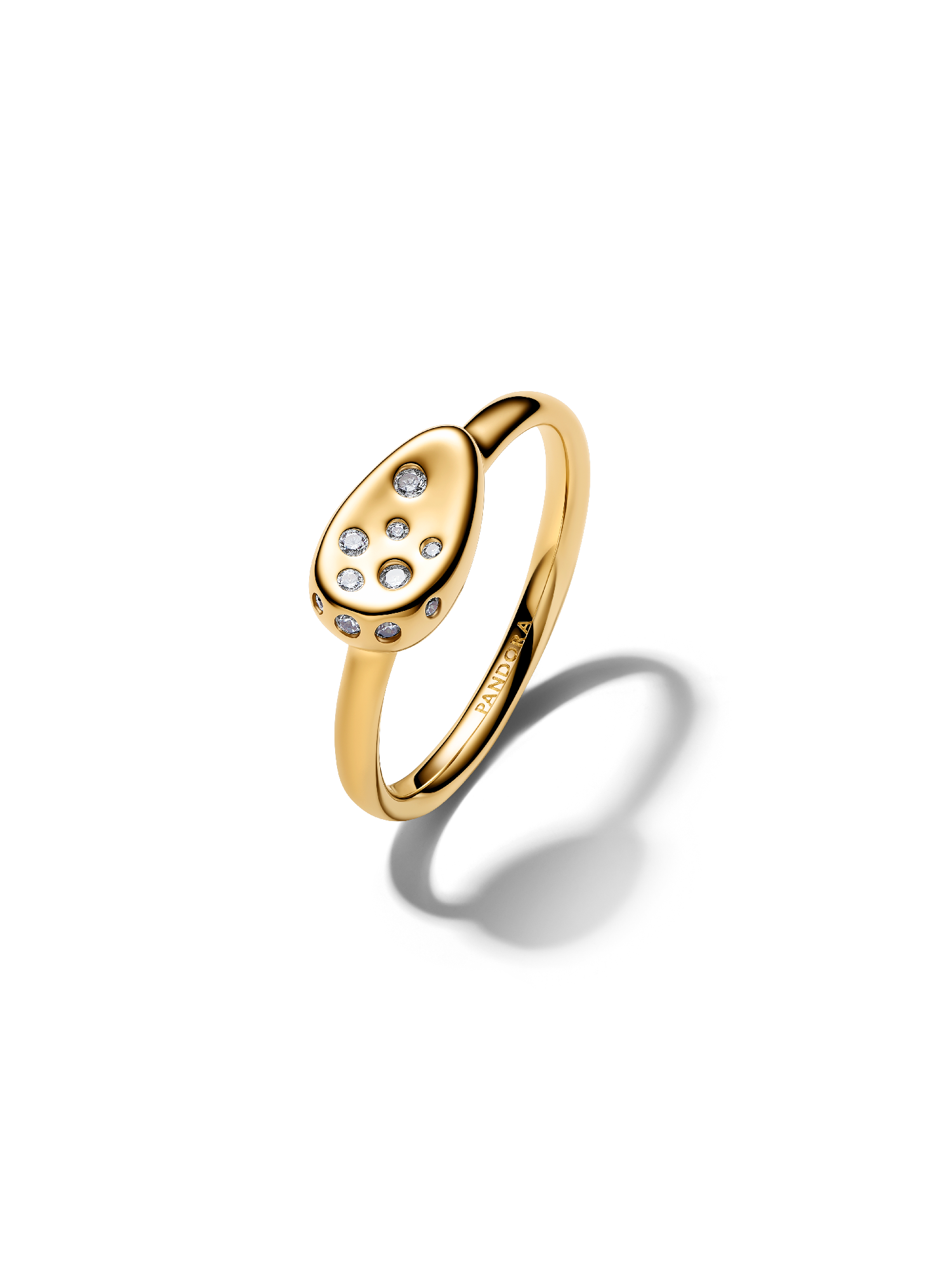 Medium Stone-Set Oval Signet Ring - Image 2