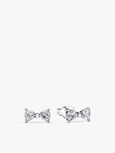 Sparkling Bow Stackable Earring Set - Image 3
