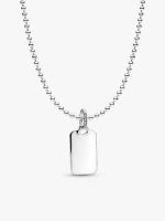 Engravable Rectangular Dog Tag Necklace