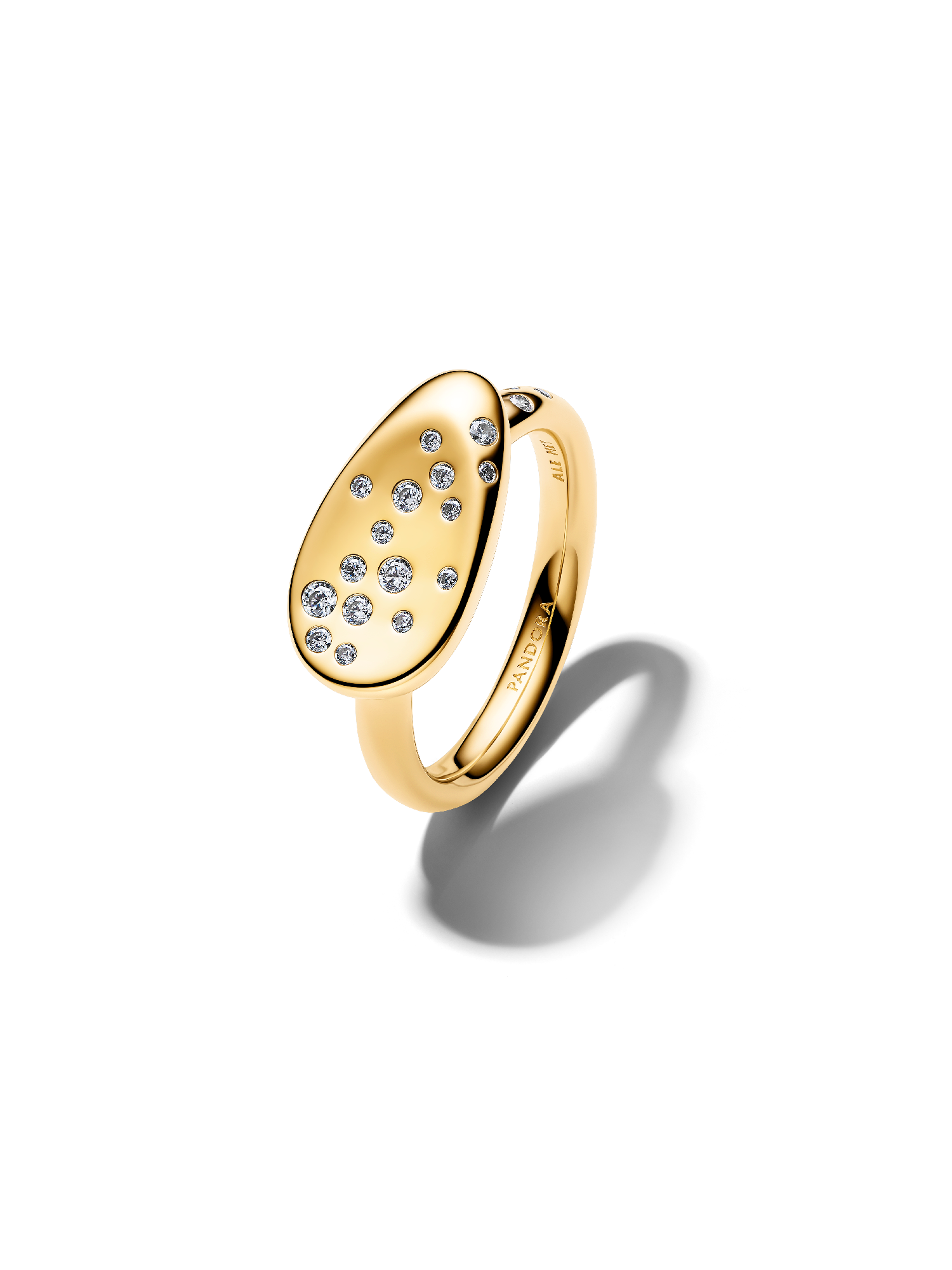 Small Stone-Set Oval Signet Ring - Image 2