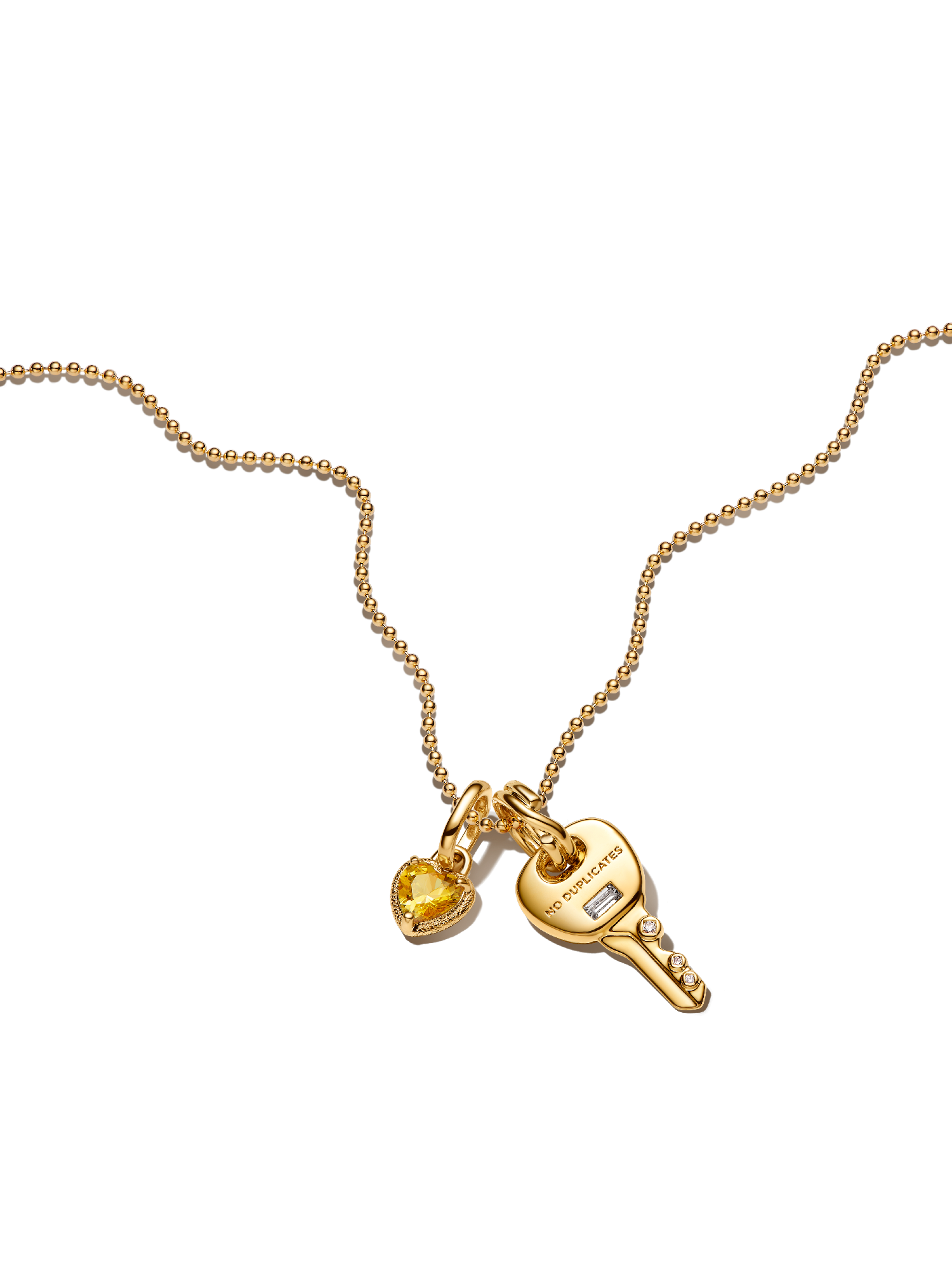 Engravable Rectangle Tag Pendant Necklace Set - Image 6