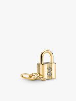 Two Tone Lock and Key Bracelet and Charm Set