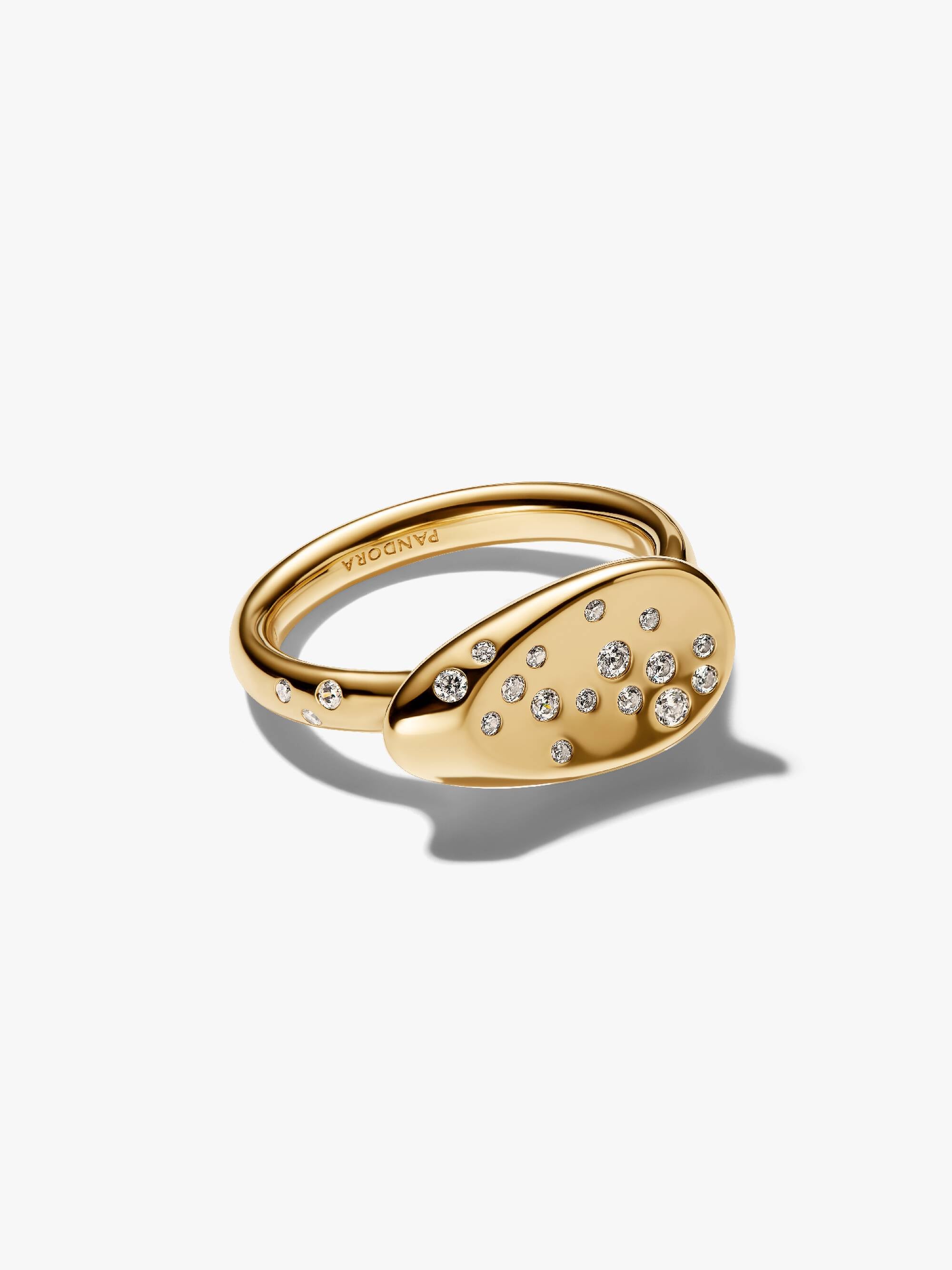 Small Stone-Set Oval Signet Ring - Image 5