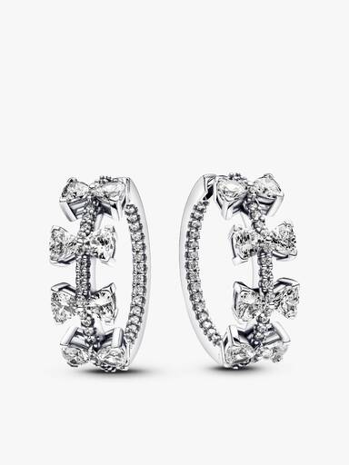 Sparkling Bow Stackable Earring Set - Image 2