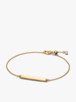 His & Hers Engravable Gold Plated Bracelet Set