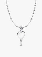 Engravable Heart Key Pendant Necklace