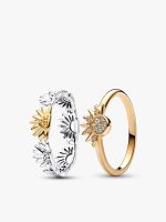 Sun & Sunflowers Ring Set