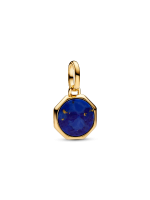 Blue Engravable Mini Medallion Charm