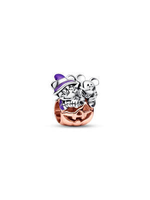 Disney Mickey Mouse & Minnie Mouse Halloween Pumpkin Charm