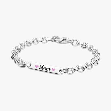 Mom Bar Link Bracelet - Image 2