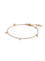 Era Bezel Lab-Grown Diamond Dangle Paperclip Chain Bracelet