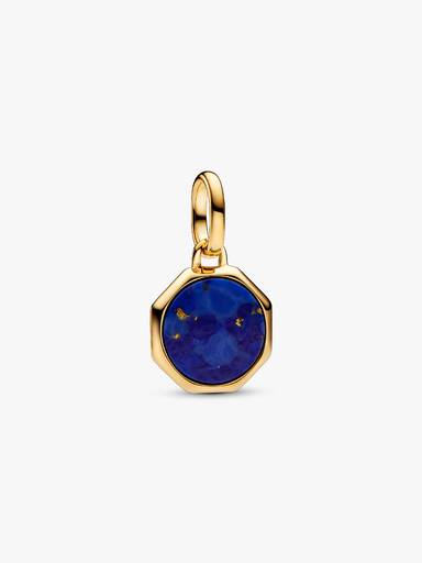 Blue Engravable Mini Medallion Charm - Image 3